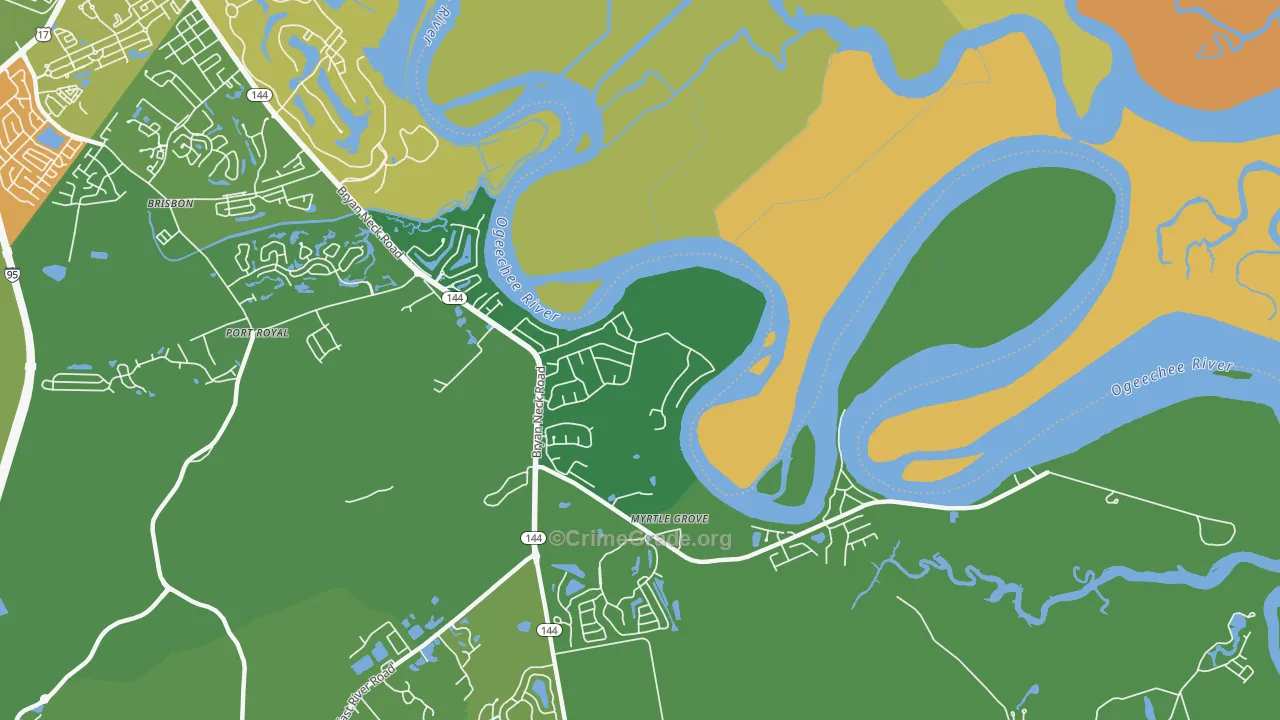 Rabbit Hill, GA Map of Drug-Related Crime Rates