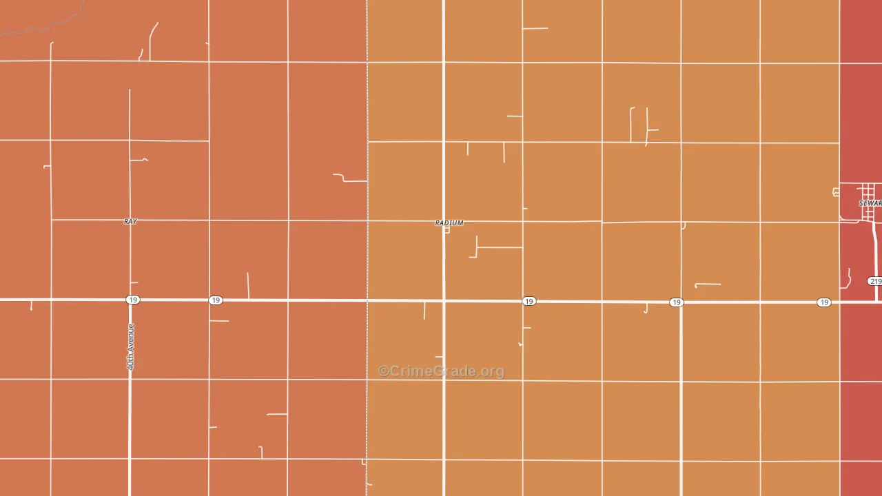 Radium, KS Map of Drug-Related Crime Rates