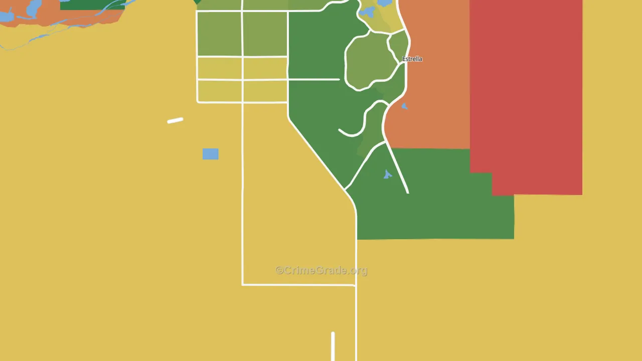 Rainbow Valley, AZ Map of Drug-Related Crime Rates