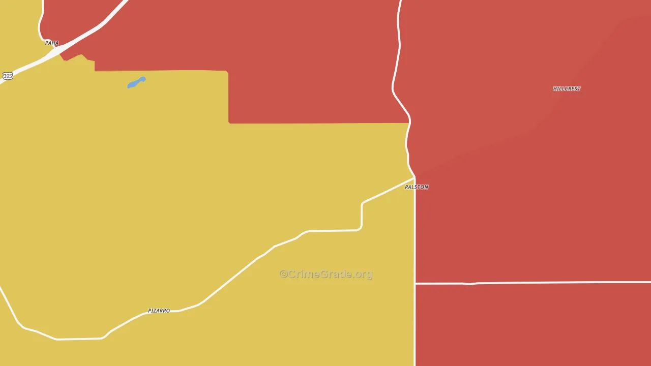 Ralston, WA Map of Drug-Related Crime Rates