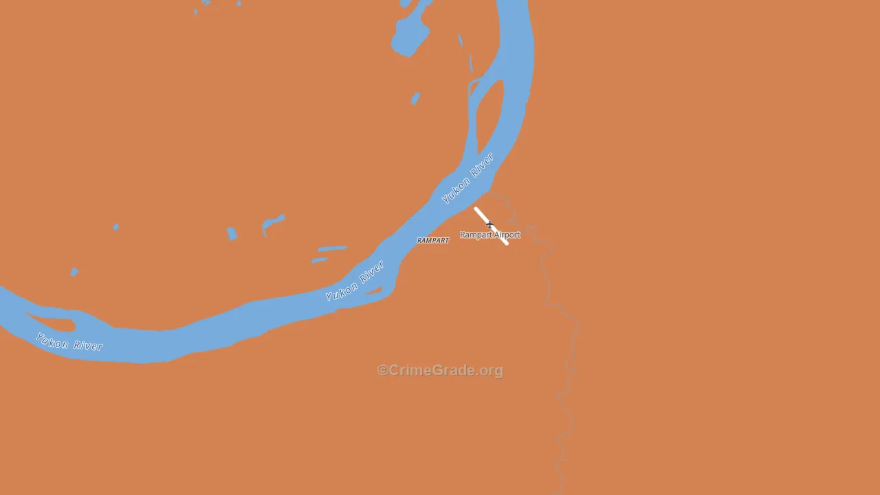 Rampart, AK Map of Drug-Related Crime Rates