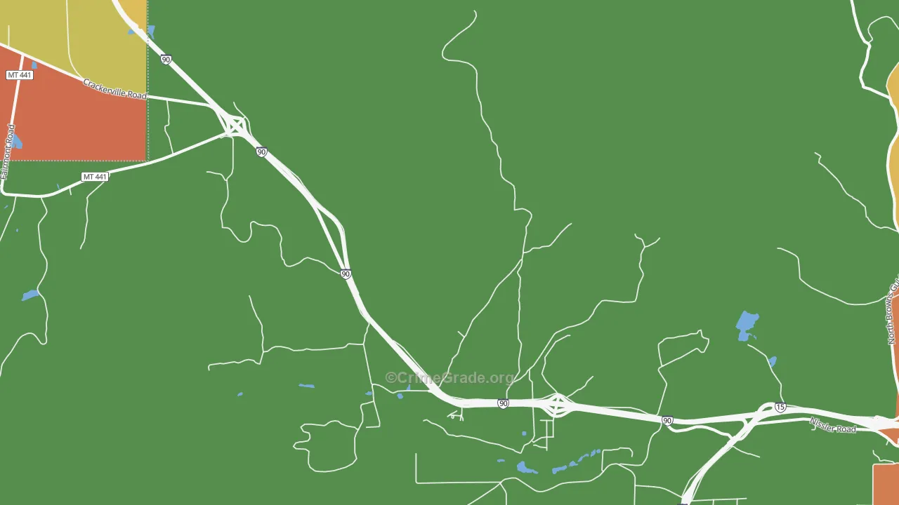 Ramsay, MT Map of Drug-Related Crime Rates