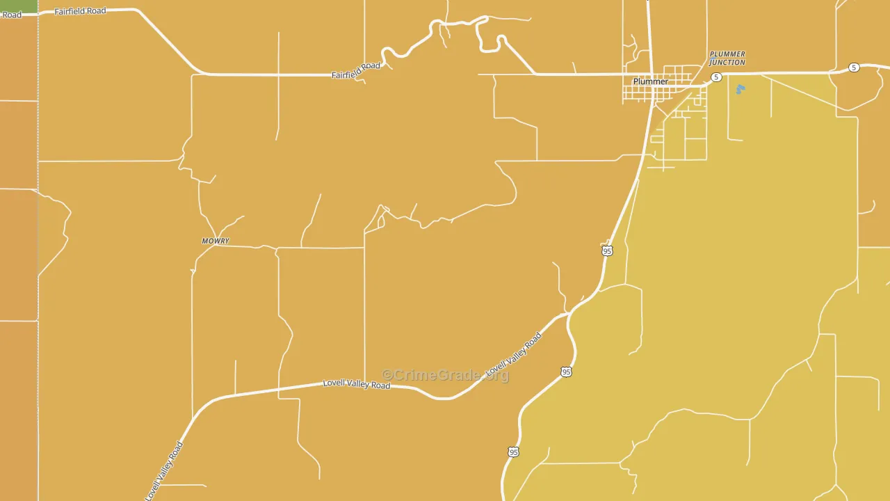 Ramsdell, ID Map of Drug-Related Crime Rates