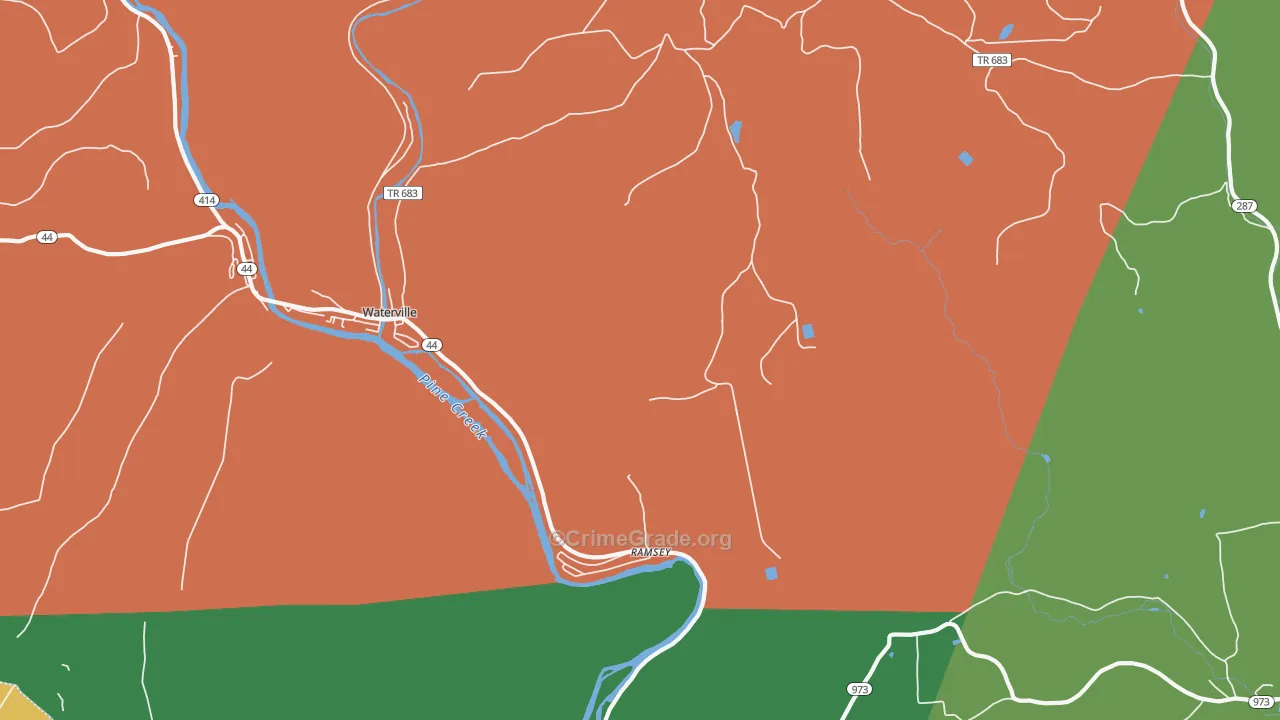 Ramsey, PA Map of Drug-Related Crime Rates
