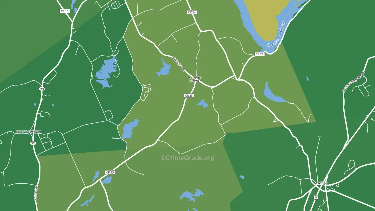 Randall Corner, NY Map of Drug-Related Crime Rates