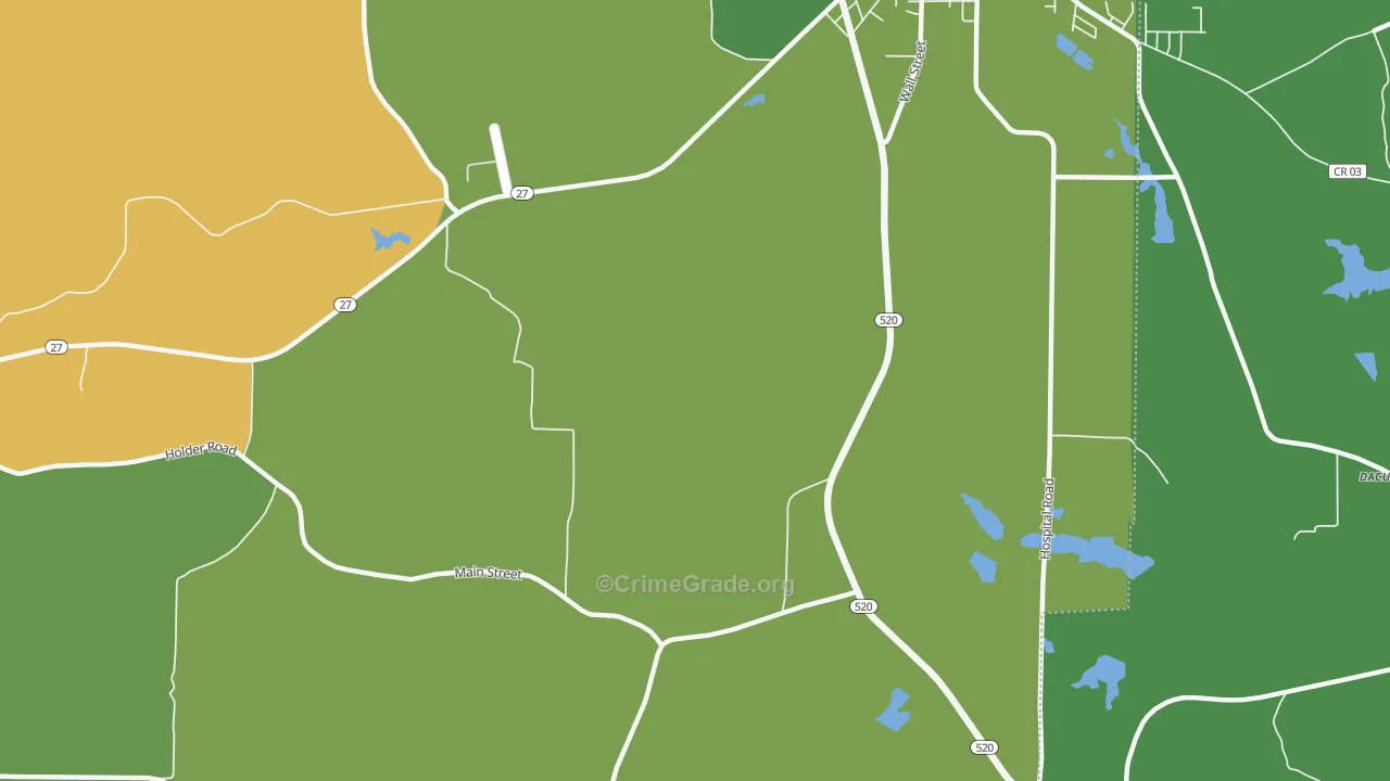 Randall, GA Map of Drug-Related Crime Rates