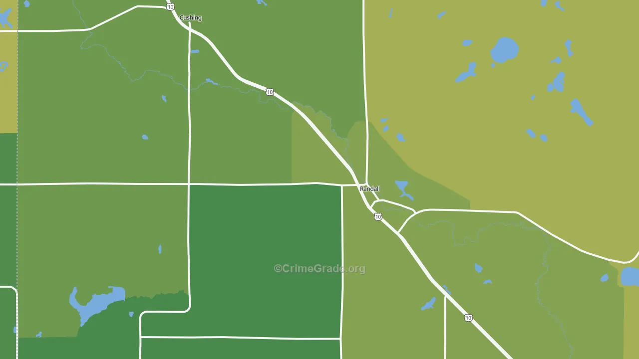 Randall, MN Map of Drug-Related Crime Rates