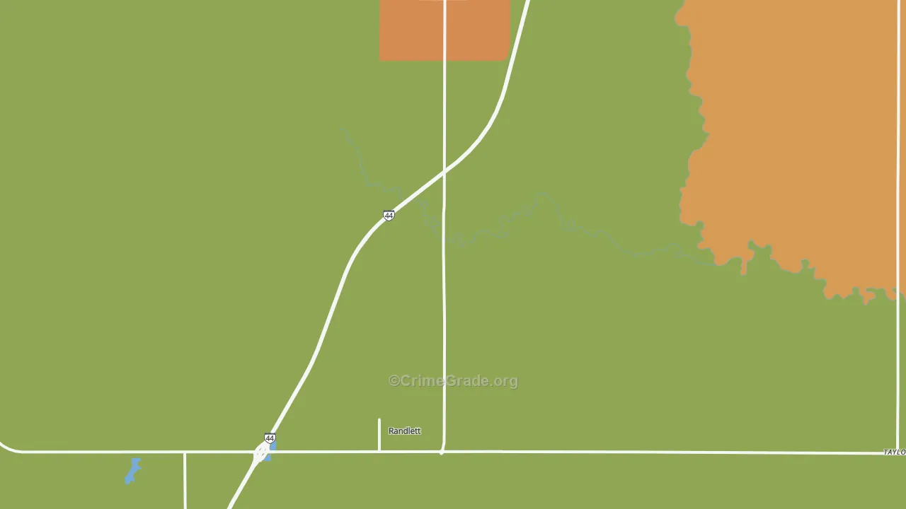 Randlett, OK Map of Drug-Related Crime Rates