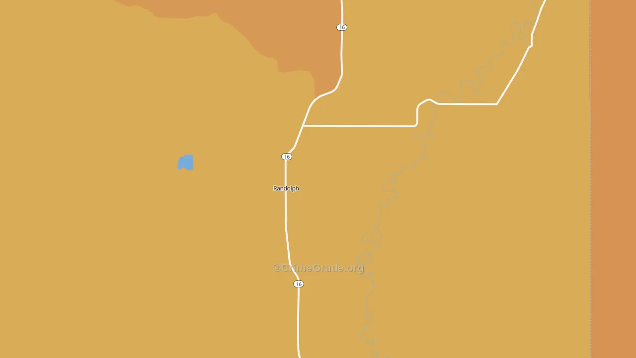 Randolph, UT Map of Drug-Related Crime Rates