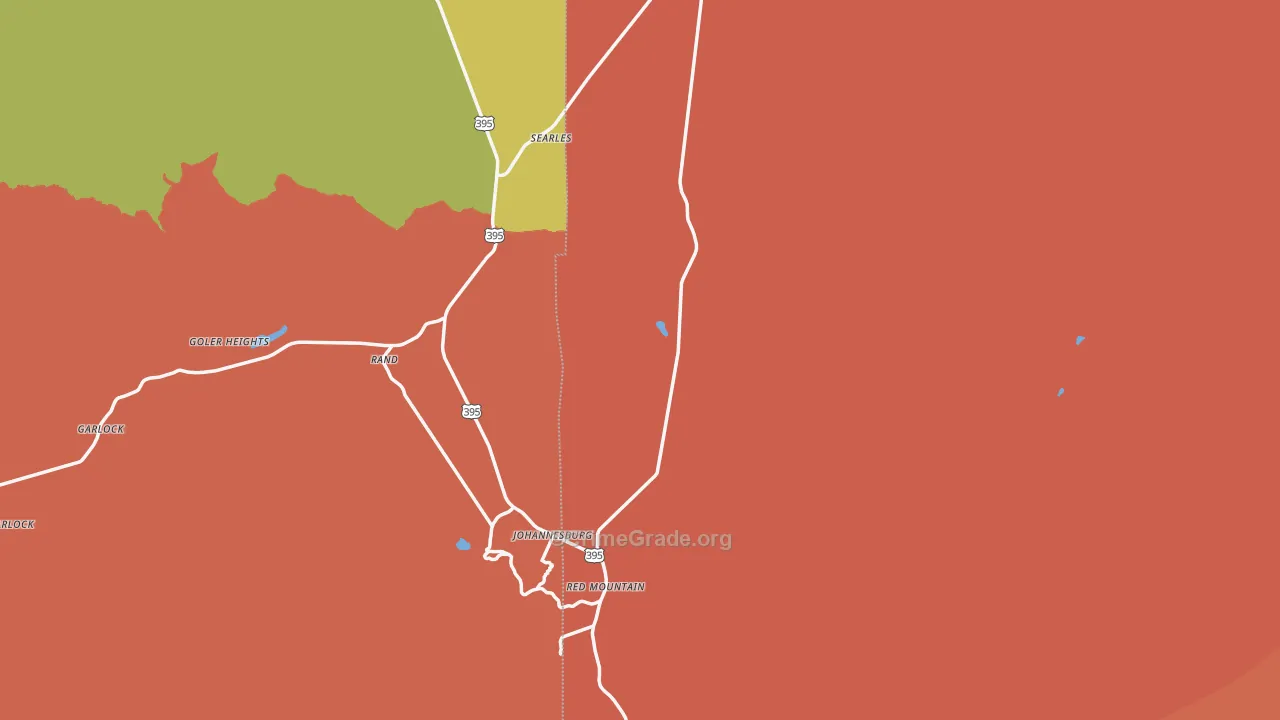 Randsburg, CA Map of Drug-Related Crime Rates