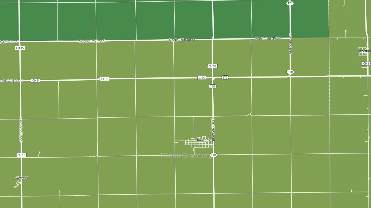 Ransom, IL Map of Drug-Related Crime Rates