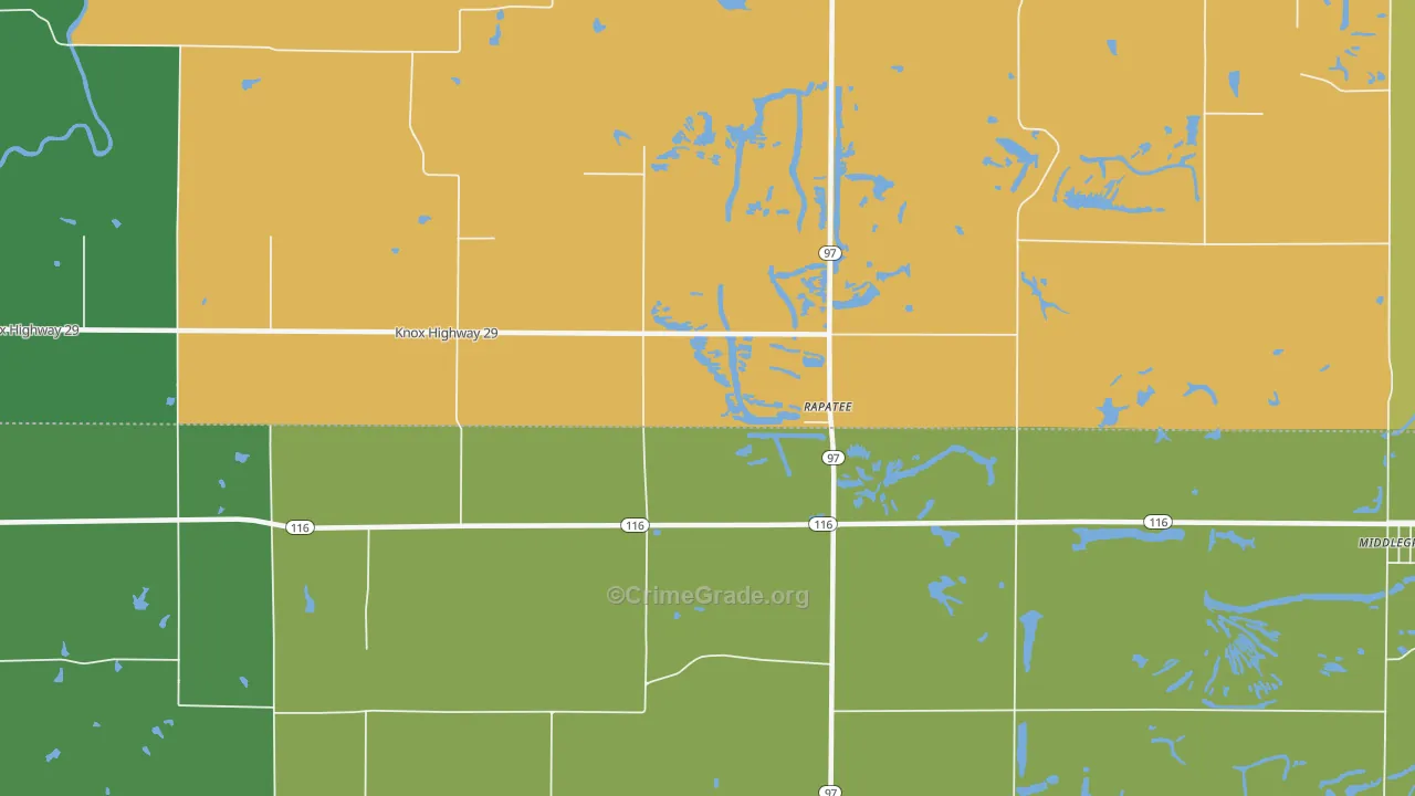 Rapatee, IL Map of Drug-Related Crime Rates