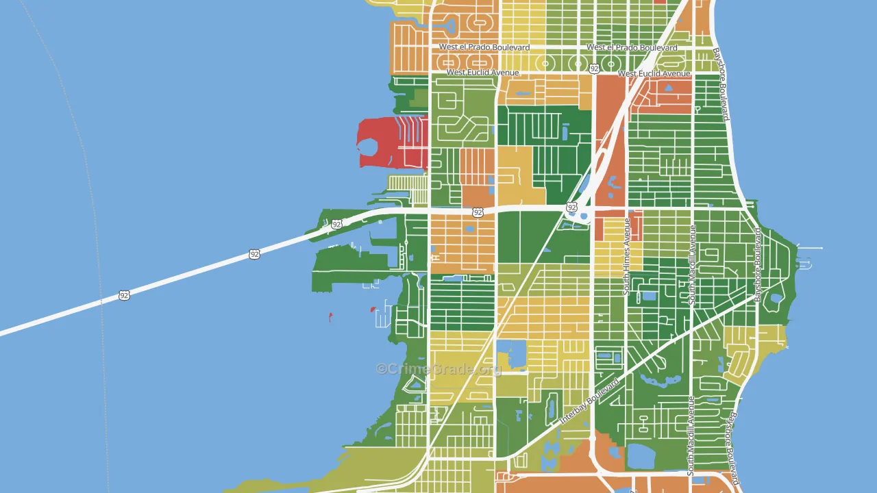 Rattlesnake, Tampa, FL Map of Drug-Related Crime Rates