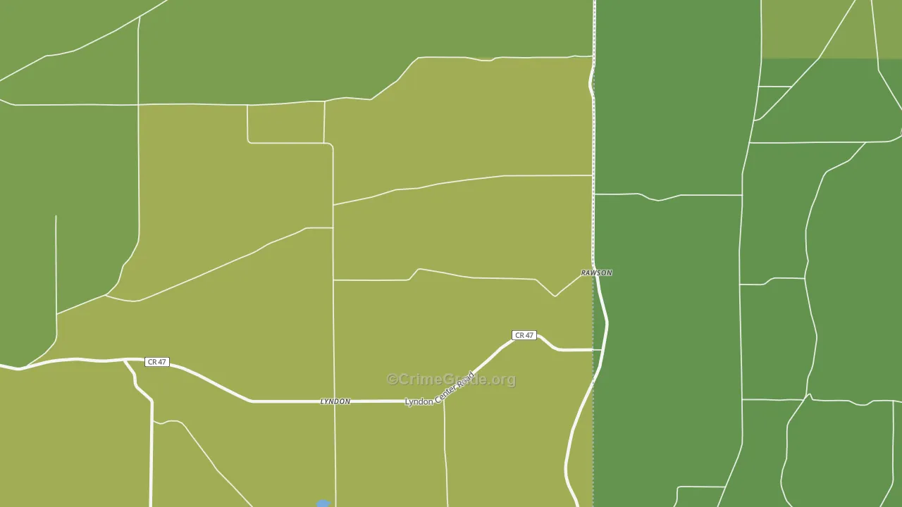 Rawson, NY Map of Drug-Related Crime Rates