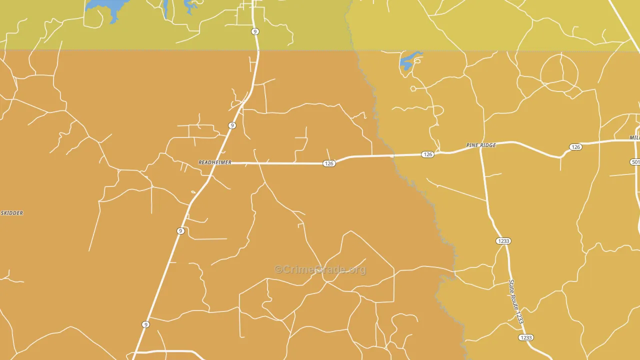 Readheimer, LA Map of Drug-Related Crime Rates