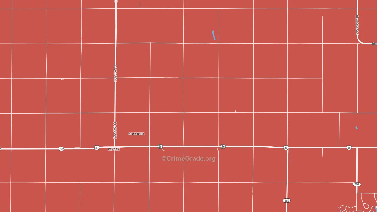 Reager, KS Map of Drug-Related Crime Rates