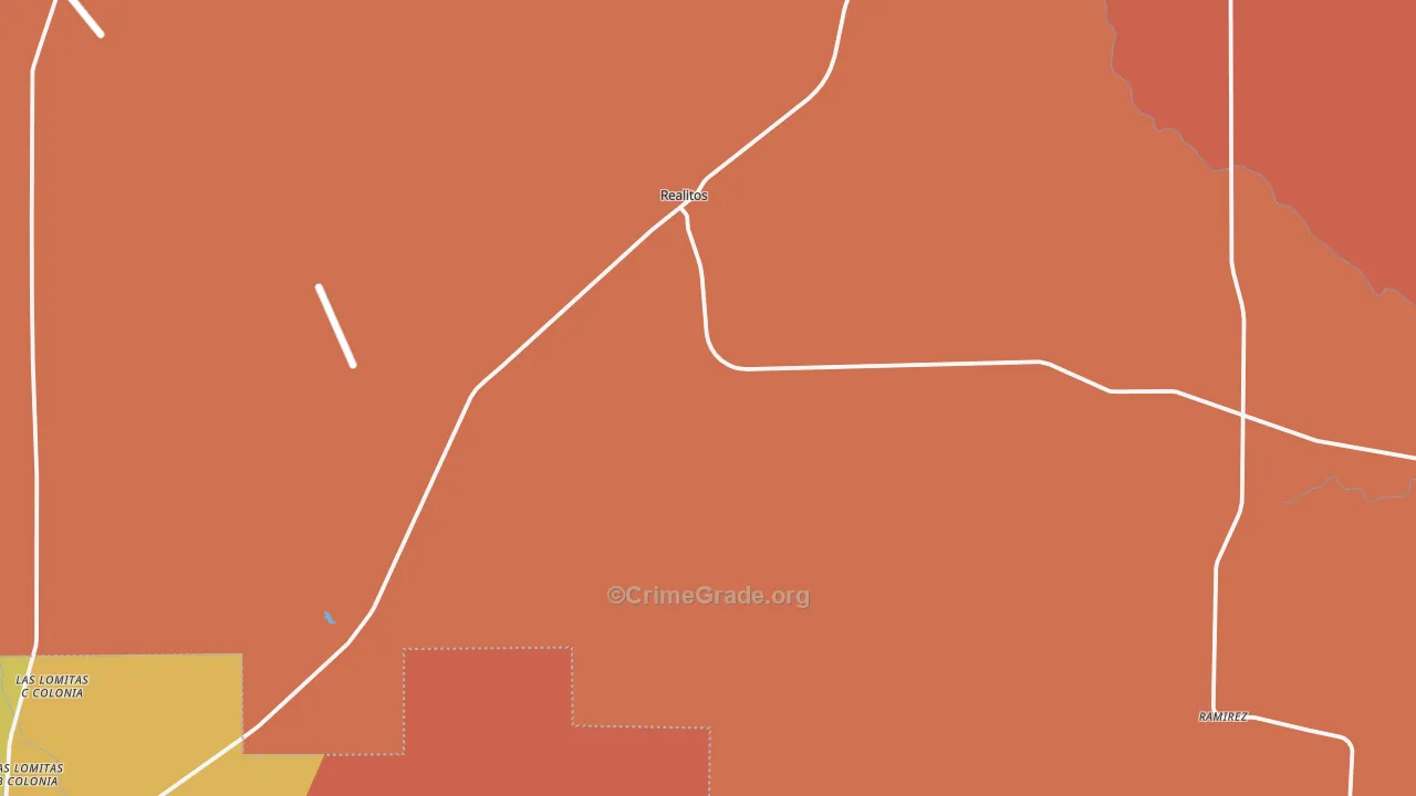 Realitos, TX Map of Drug-Related Crime Rates