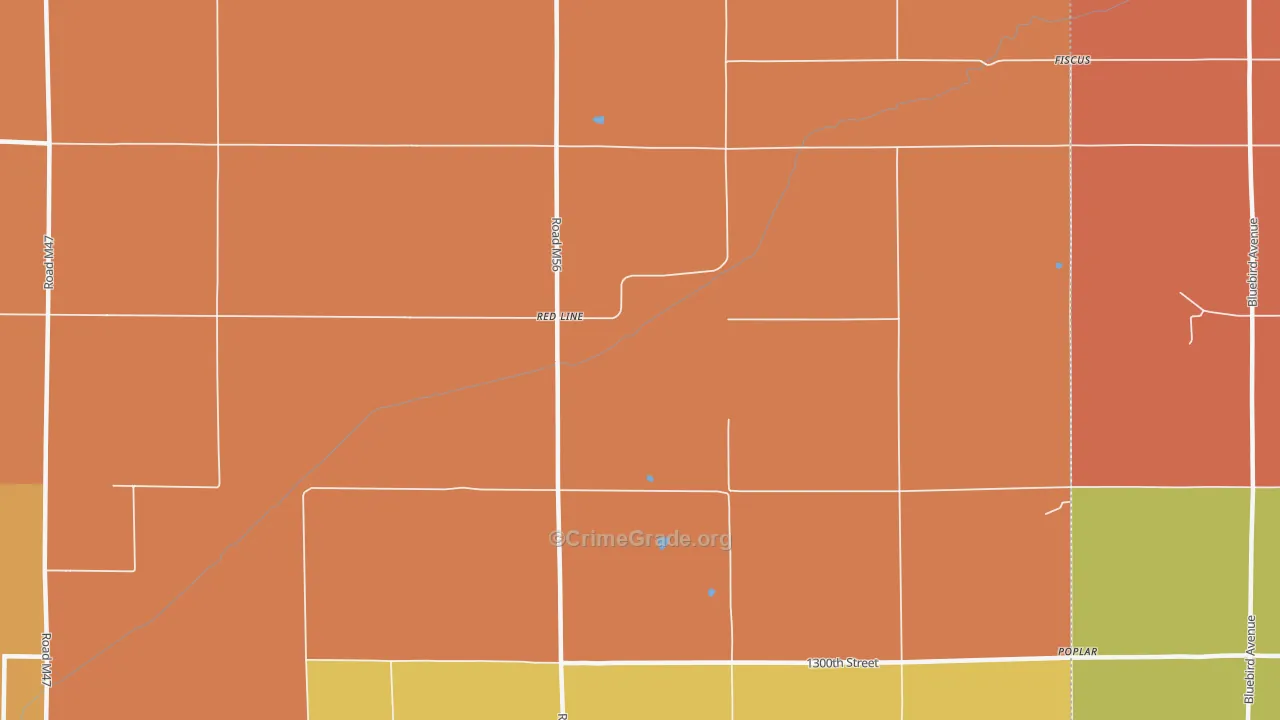 Red Line, IA Map of Drug-Related Crime Rates