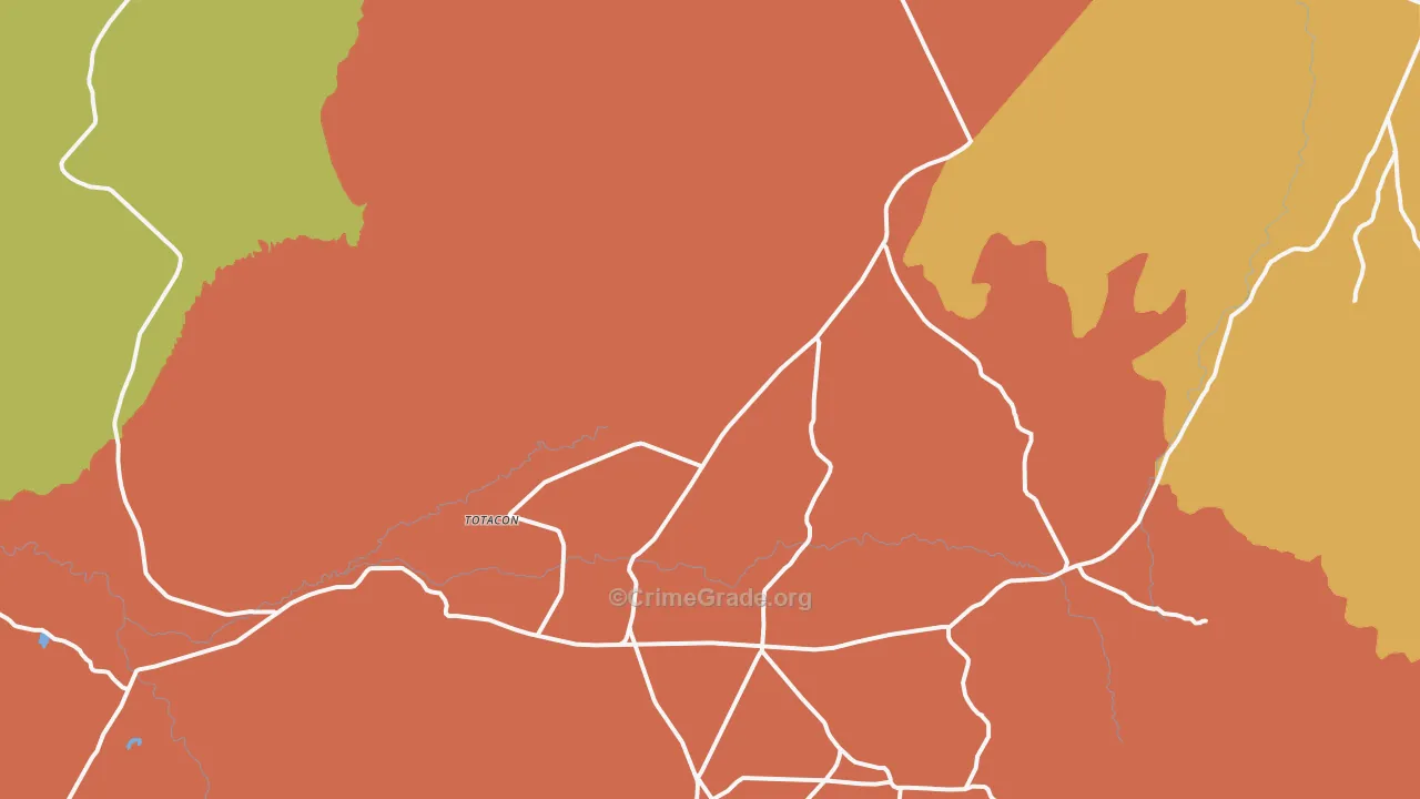 Red Mesa, AZ Map of Drug-Related Crime Rates