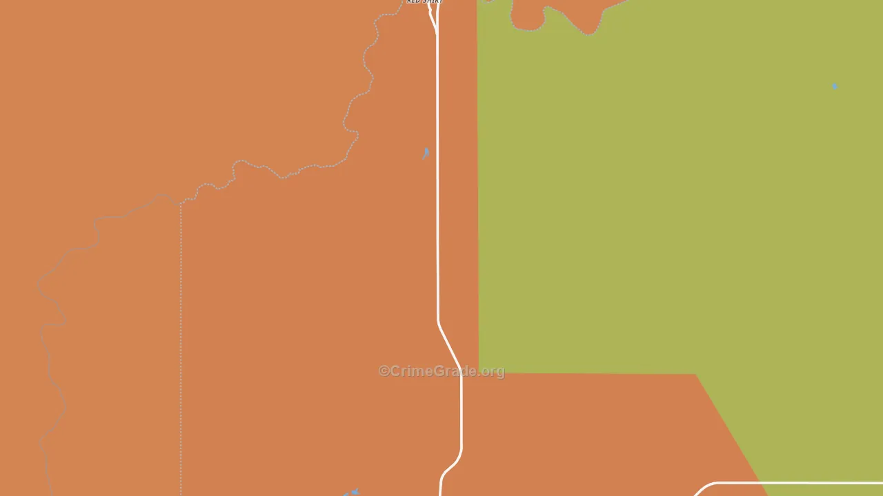 Red Shirt, SD Map of Drug-Related Crime Rates