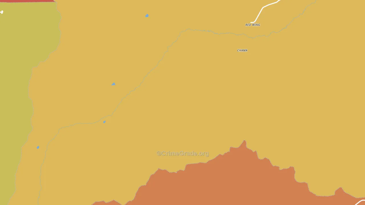 Red Wing, CO Map of Drug-Related Crime Rates