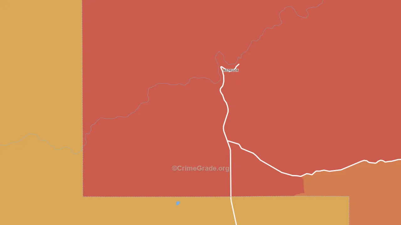 Redrock, NM Map of Drug-Related Crime Rates