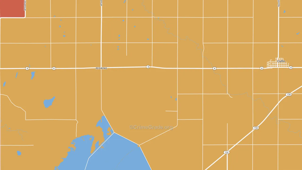 Redwing, KS Map of Drug-Related Crime Rates