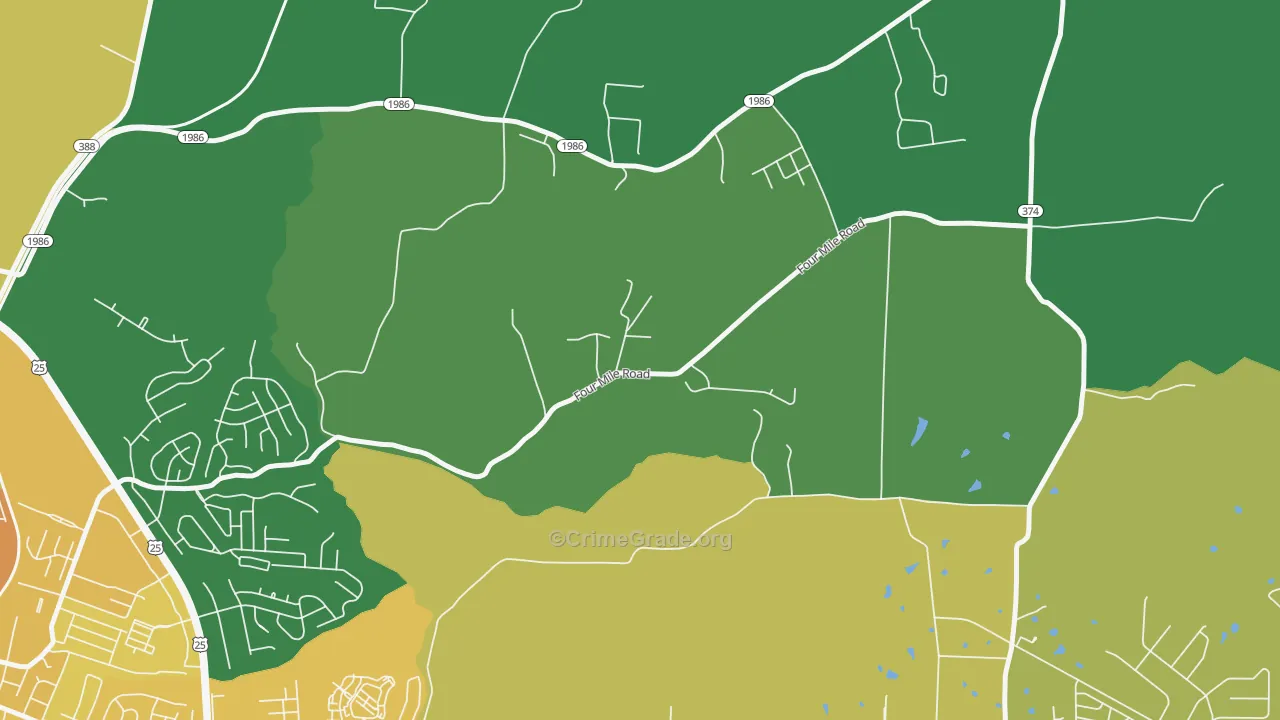 Reeds Crossing, KY Map of Drug-Related Crime Rates