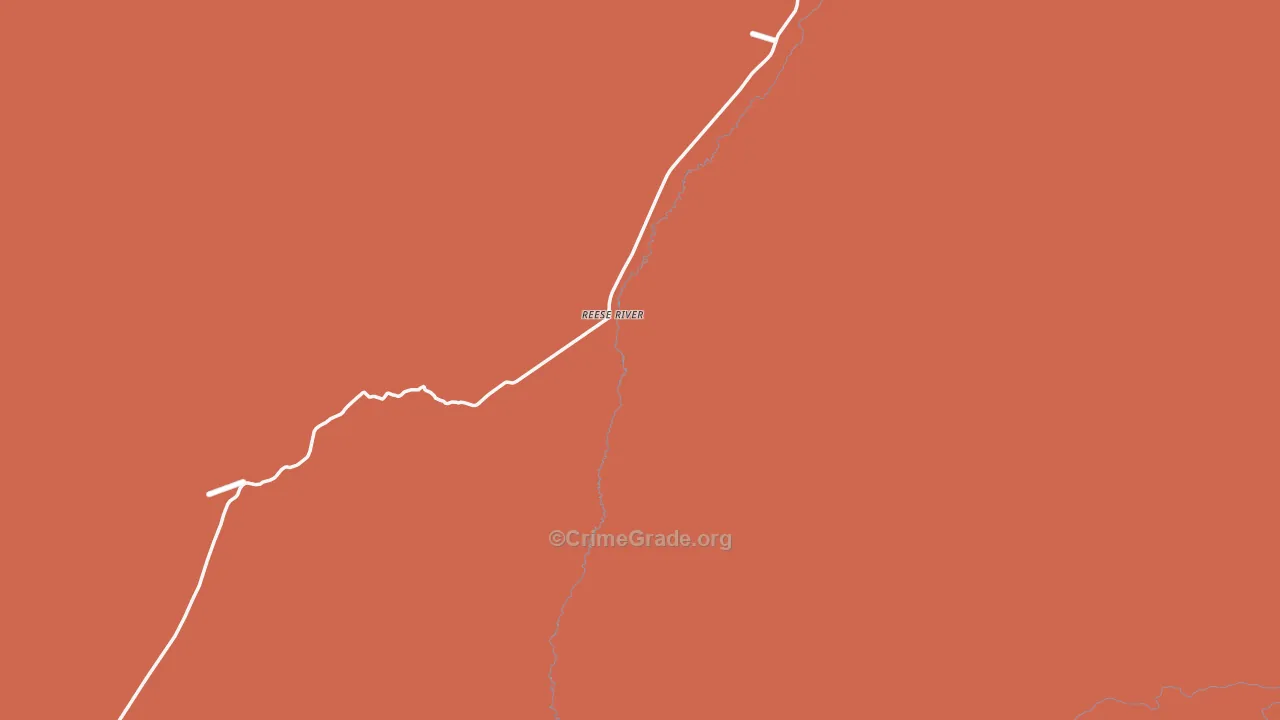Reese River, NV Map of Drug-Related Crime Rates