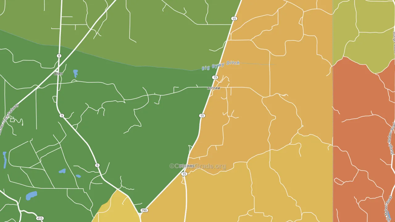 Reform, MS Map of Drug-Related Crime Rates