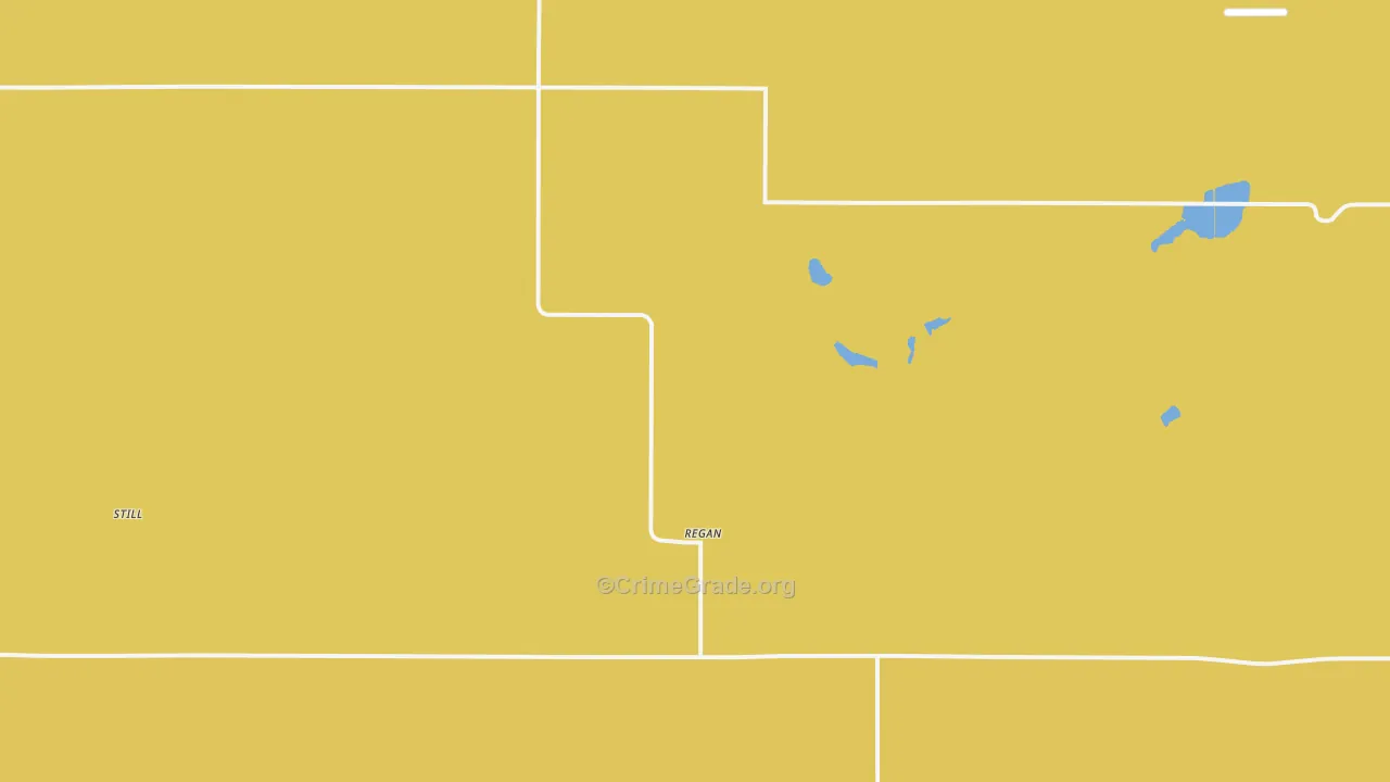 Regan, ND Map of Drug-Related Crime Rates