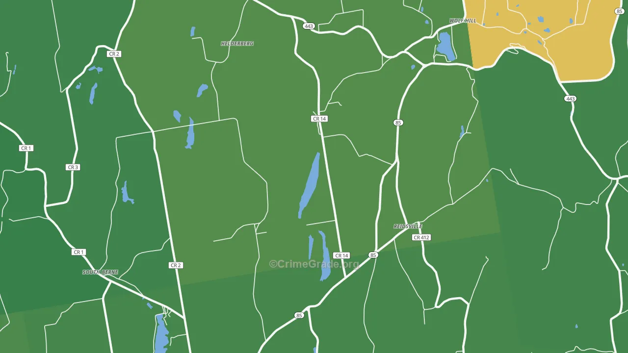 Reidsville, NY Map of Drug-Related Crime Rates