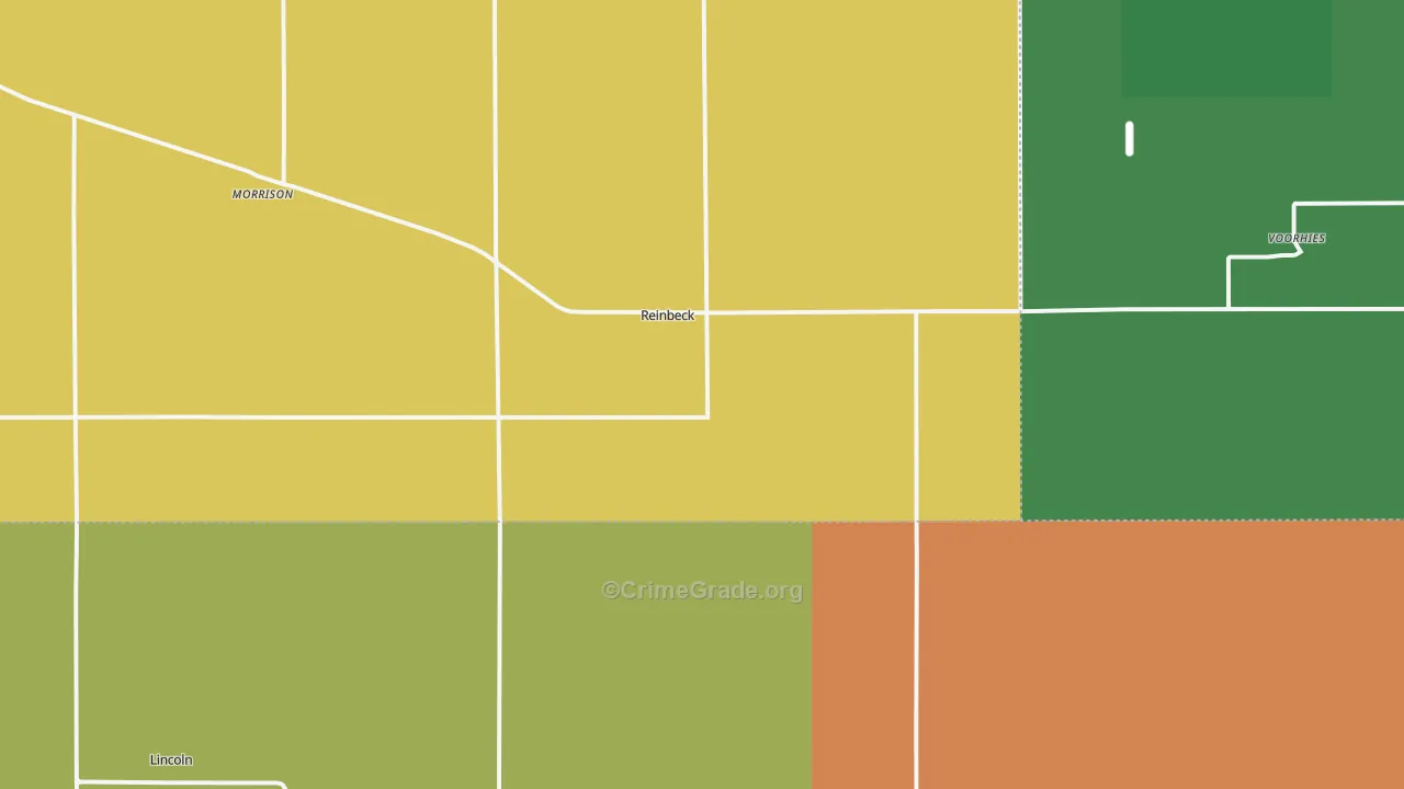 Reinbeck, IA Map of Drug-Related Crime Rates
