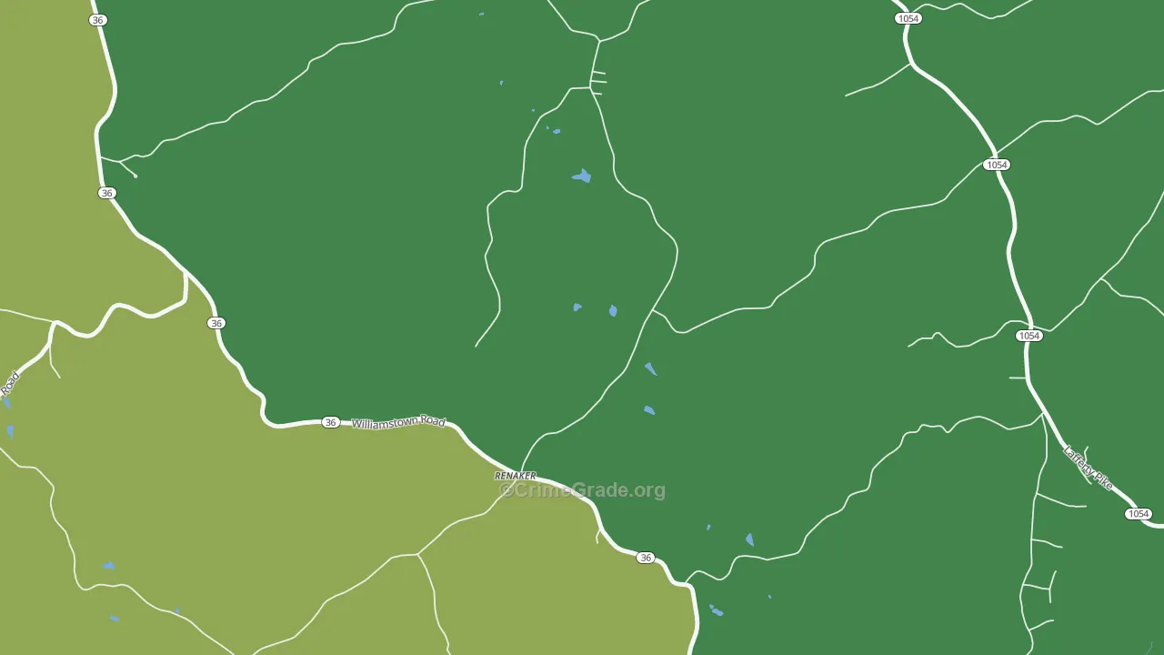 Renaker, KY Map of Drug-Related Crime Rates