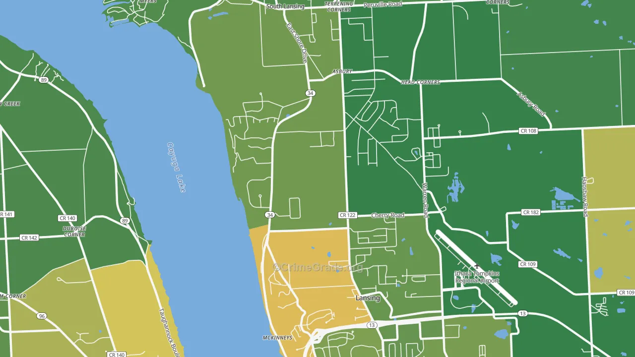 Renwick, NY Map of Drug-Related Crime Rates