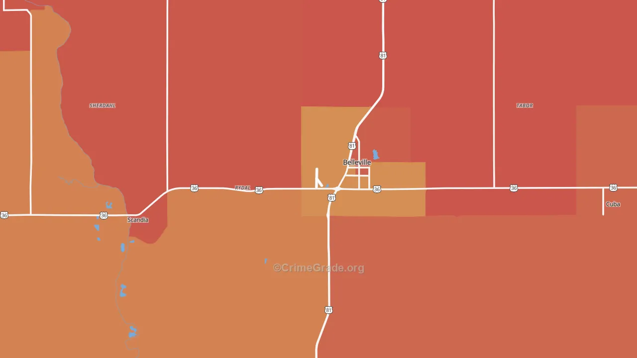 Republic County, KS Map of Drug-Related Crime Rates