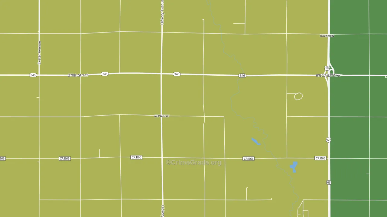 Republic, IA Map of Drug-Related Crime Rates