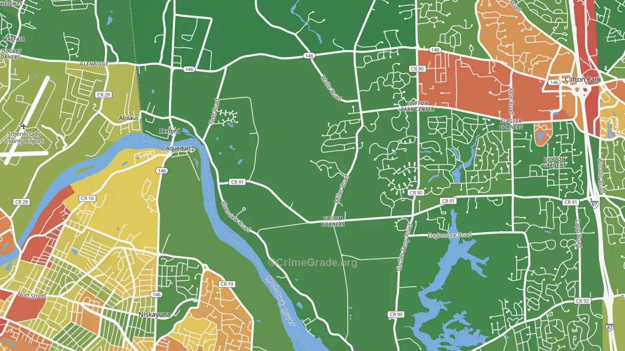 Rexford, NY Map of Drug-Related Crime Rates