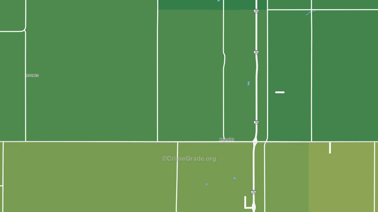 Reynolds, ND Map of Drug-Related Crime Rates