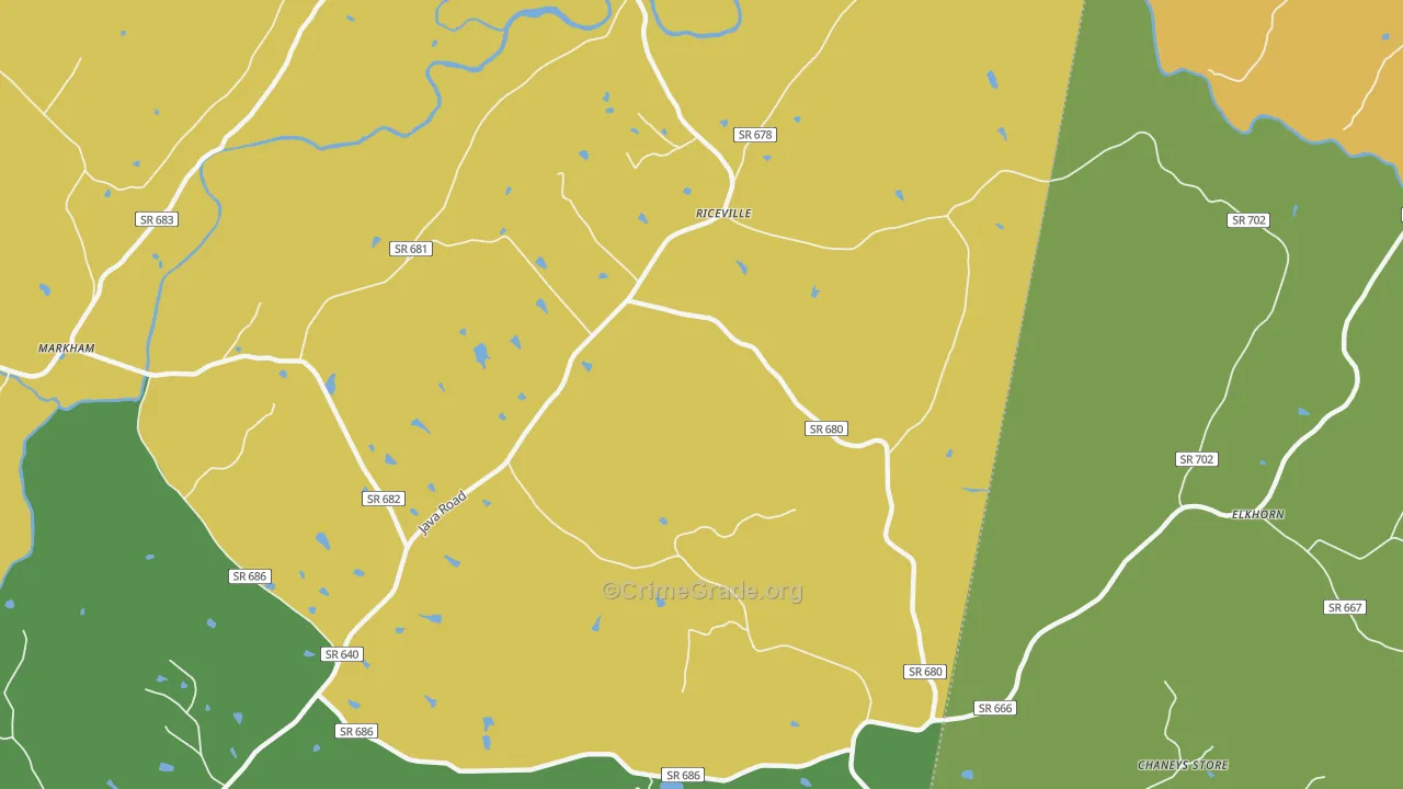 Riceville, VA Map of Drug-Related Crime Rates