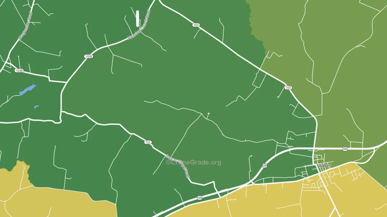 Richelieu, KY Map of Drug-Related Crime Rates