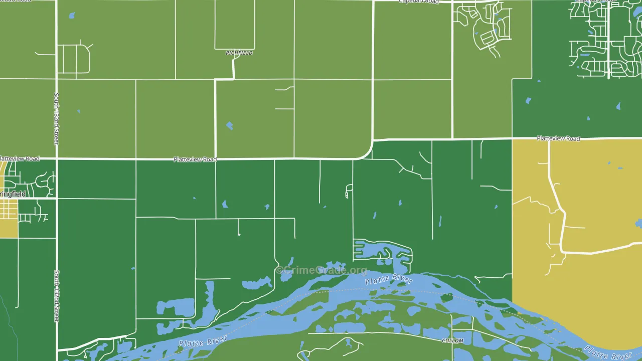 Richfield, NE Map of Drug-Related Crime Rates