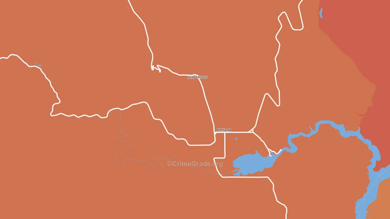 Richland, OR Map of Drug-Related Crime Rates