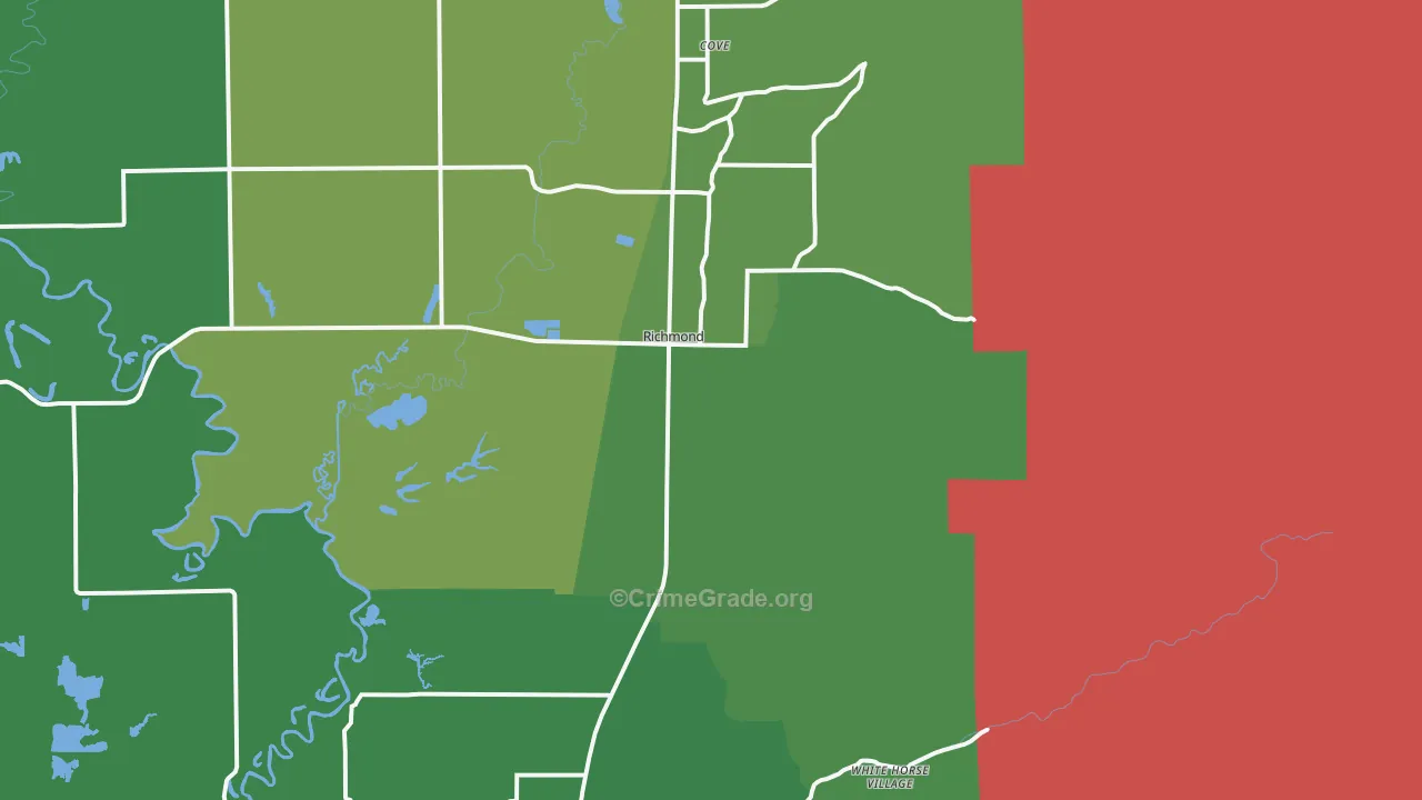Richmond, UT Map of Drug-Related Crime Rates