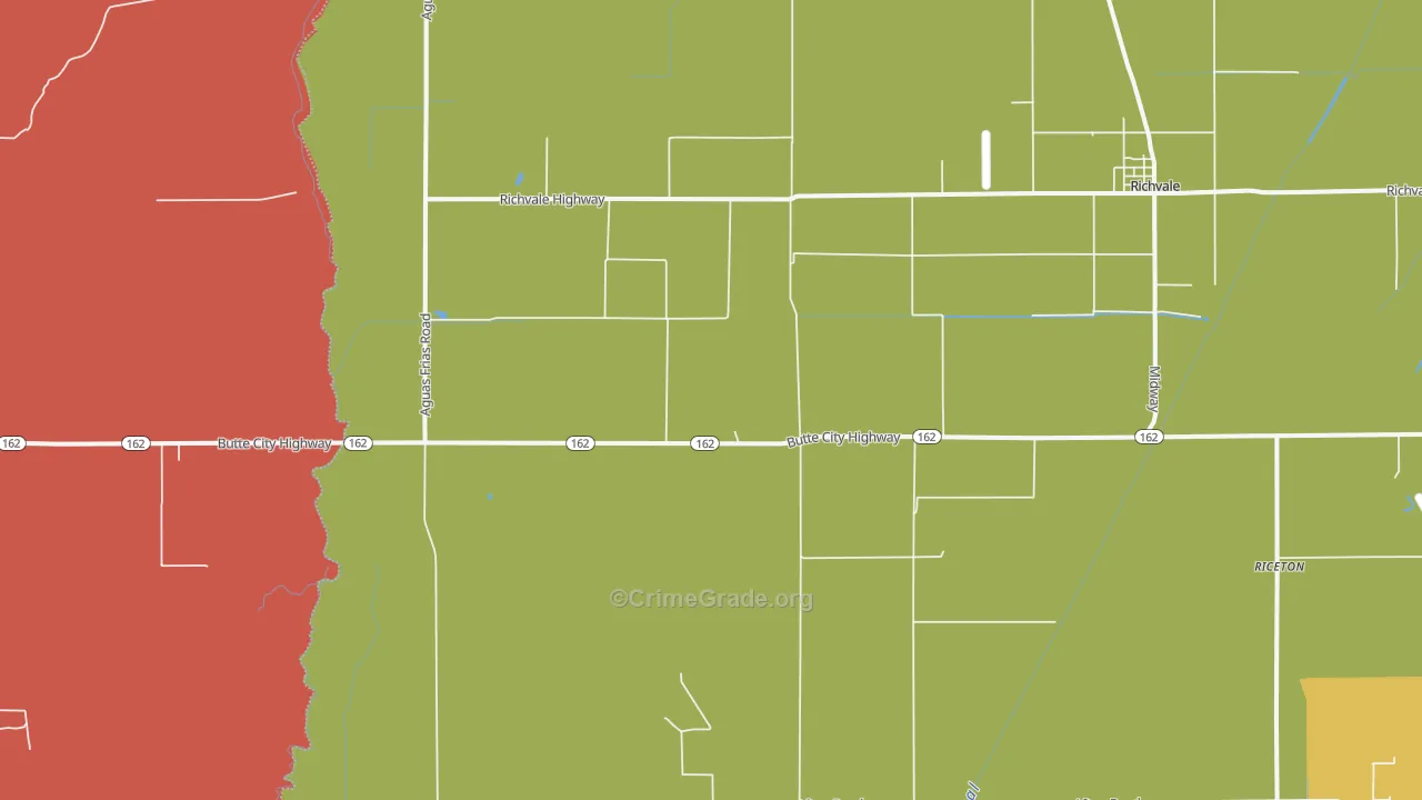 Richvale, CA Map of Drug-Related Crime Rates