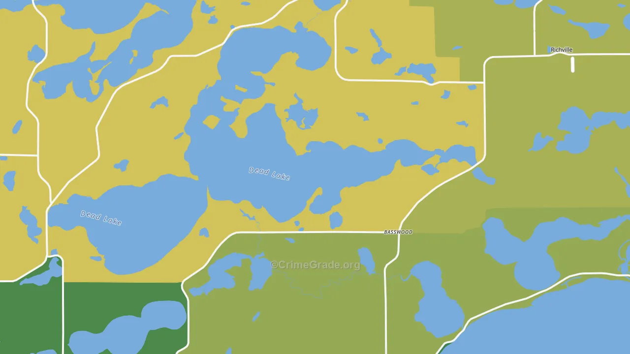 Richville, MN Map of Drug-Related Crime Rates