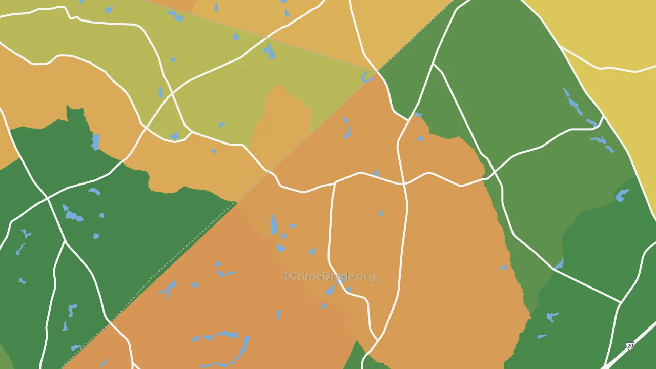 Ridge Spring, SC Map of Drug-Related Crime Rates