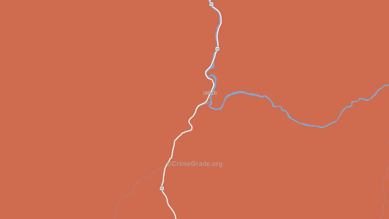 Riggins, ID Map of Drug-Related Crime Rates