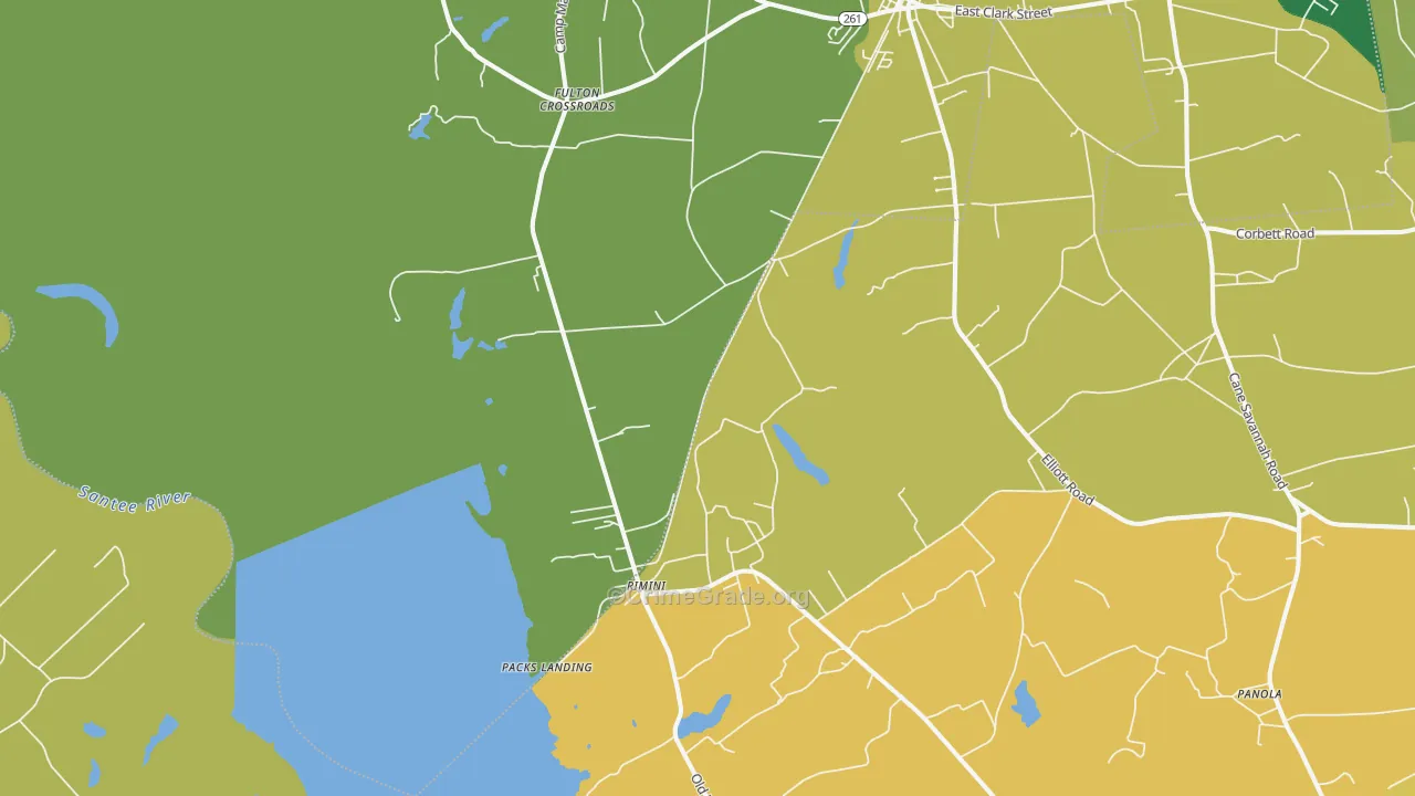 Rimini, SC Map of Drug-Related Crime Rates