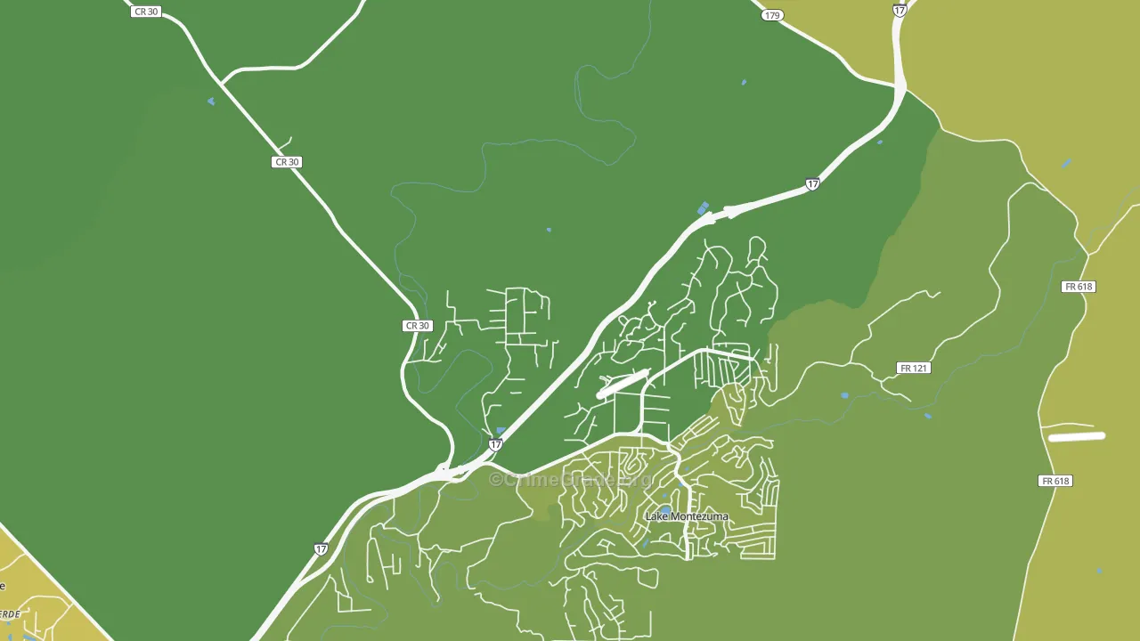 Rimrock, AZ Map of Drug-Related Crime Rates